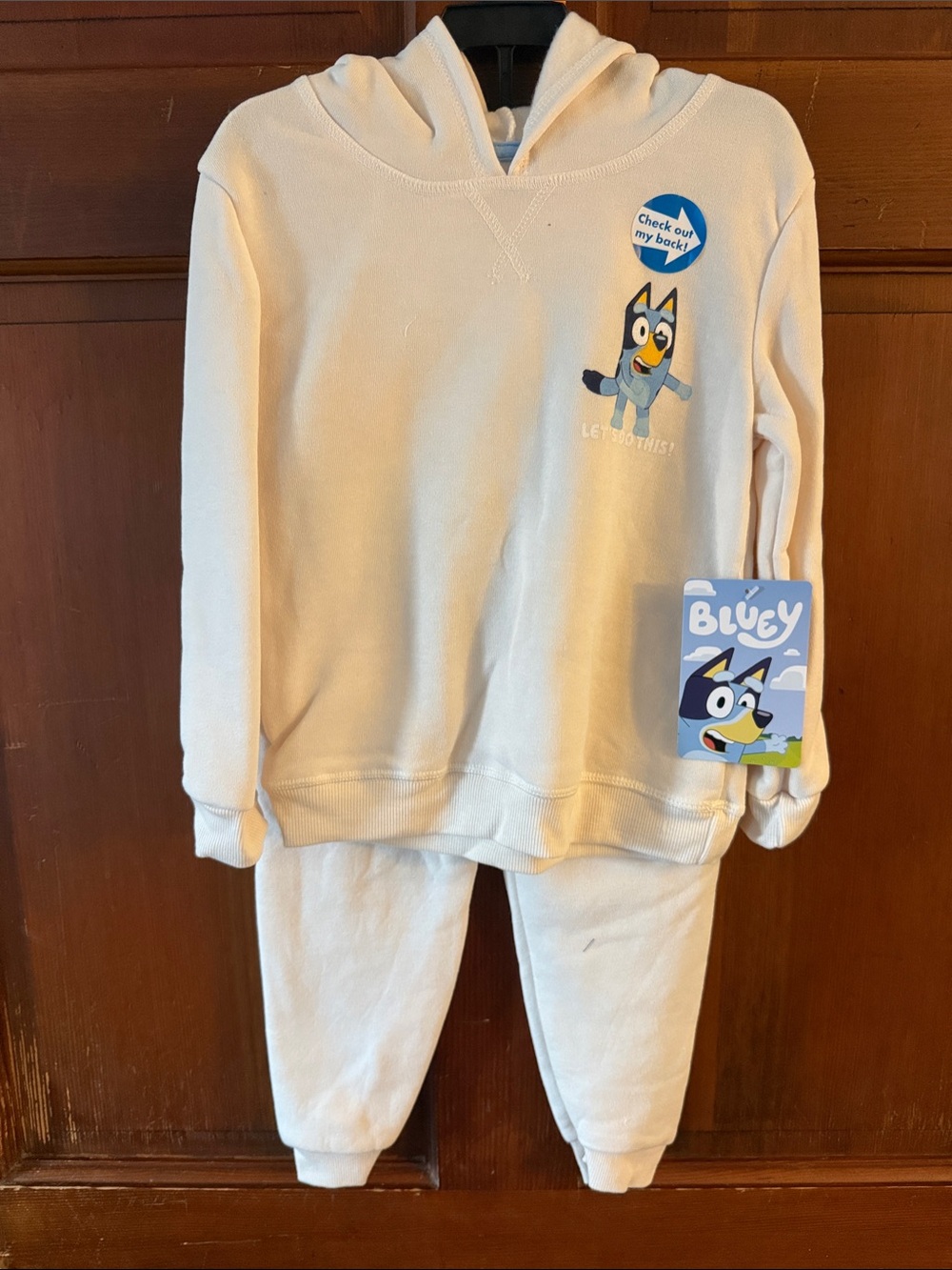 Bluey Hooded Sweatsuit (4T) unisex